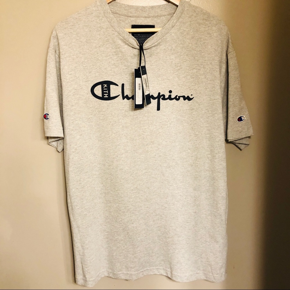 NWT Men’s KITH Champion Gray Tshirt